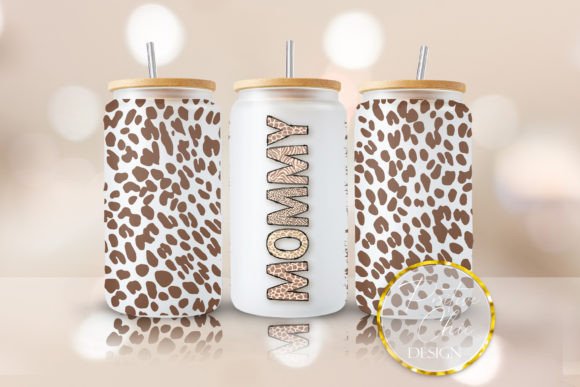 Animal Print Mommy Libbey Cup Wrap UVDTF – A Bold Craft Graphics Choice for Client Design Projects