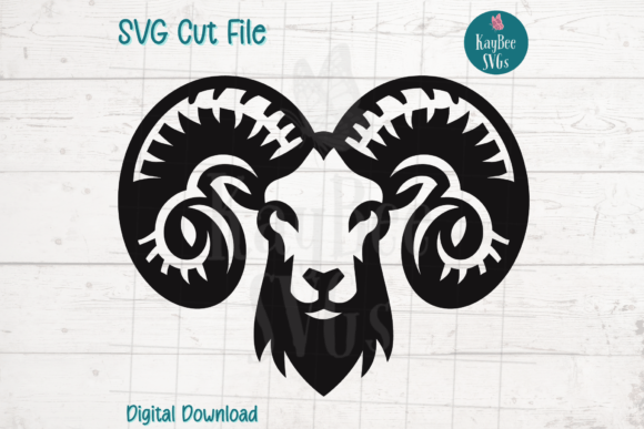 Aries Rams Head Zodiac SVG Cut File