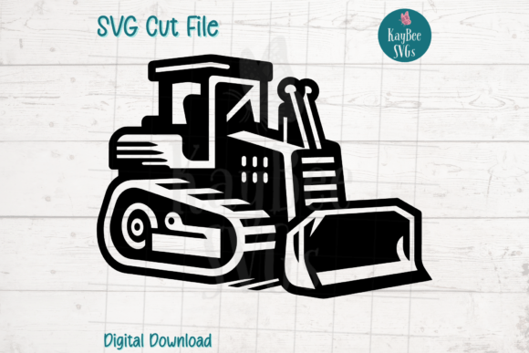 Construction Bulldozer SVG Cut File for Crafts & Graphics Sellers