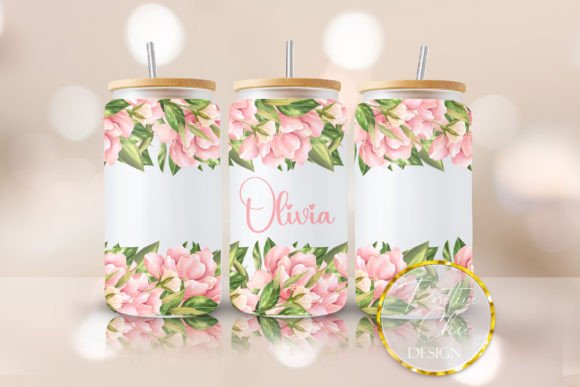 Custom Name Floral 16 Oz UVDTF Cup Wrap Review for Real Embroidery Projects