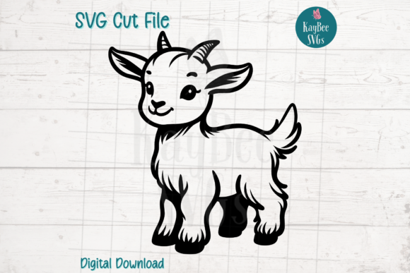 Cute Goat SVG Cut File for Crafts & Graphics Sellers