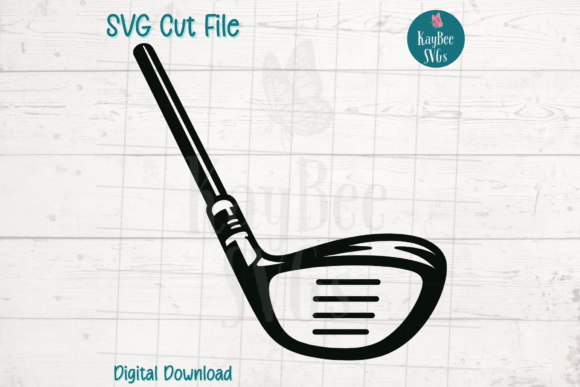 Driver Golf Club SVG Cut File: Graphics for Crafty Content Creators