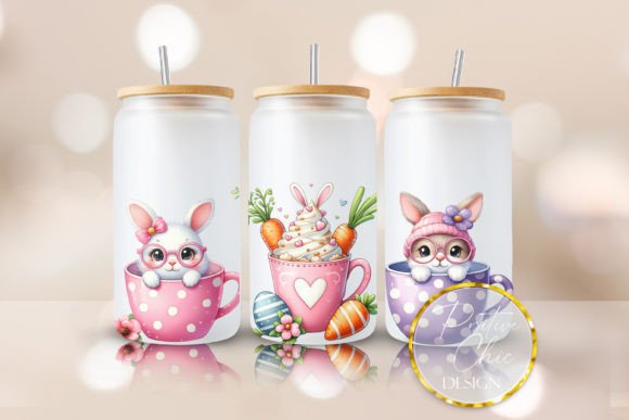 Easter Libbey Glass Tumbler 16 Oz Design for Crafts & Graphics