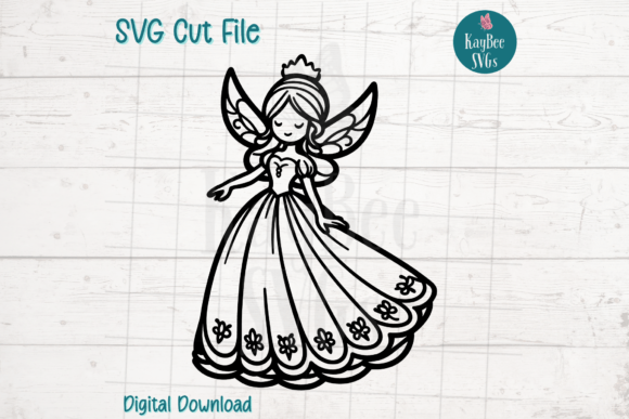 Fairy Princess SVG Cut File for Crafts & Graphics That Sparkle