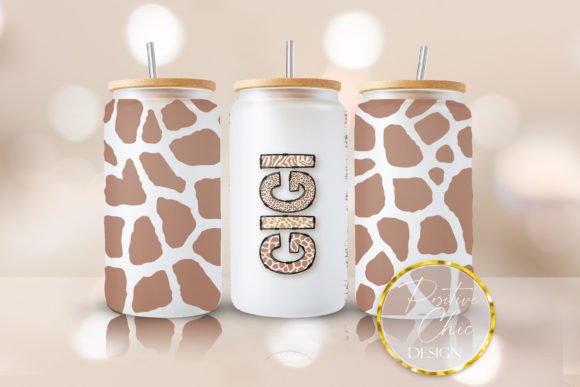 Gigi Libbey Glass Can Wrap Animal Print: Bold Graphics for Local Business Craft Branding