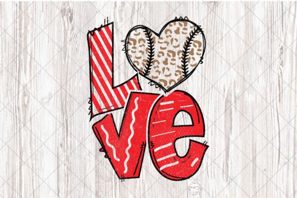 Love Baseball Design Sublimation: A Crafts-Friendly Graphics Pick for Seasonal Branding