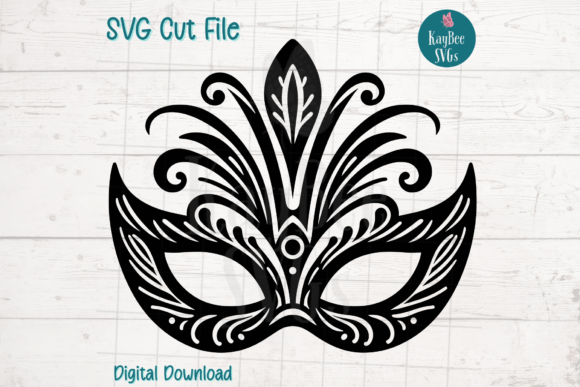 Mardi Gras Masquerade Carnival Mask SVG for Crafts & Graphics