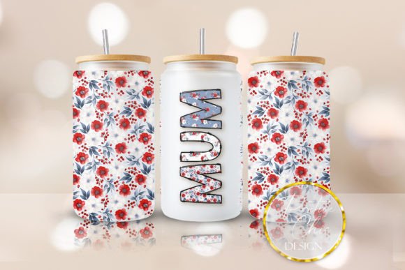 Mum Libbey Can Glass PNG UVDTF 16 Oz Cup – A Crafts-Friendly Graphics Asset for Digital Sellers