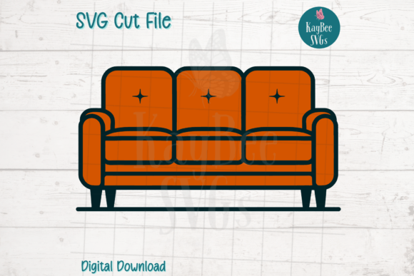 Orange Sofa Couch SVG Cut File Review: Designing for Real Embroidery Projects