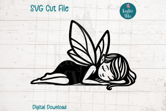 Sleeping Fairy SVG Cut File: A Dreamy Graphic for Craft & Content Creators