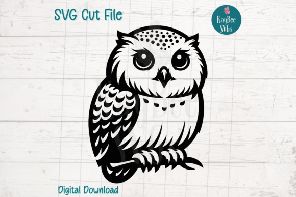 Snowy Owl SVG Cut File for Crafts & Graphics