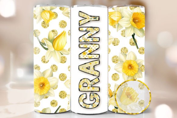 Spring Flowers Granny Tumbler Wrap PNG – Crafts & Graphics for Digital Sellers