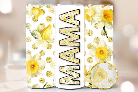 Spring Flowers Mama Tumbler Wrap PNG: A Versatile Graphics Asset for Crafts & Branding