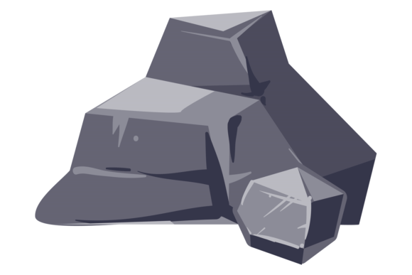 Stone Shape: A Versatile Cartoon Landscape Element for Digital Sellers