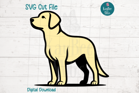 Yellow Lab Labrador Dog SVG Cut File: A Versatile Graphic for Crafts & Creative Design Projects